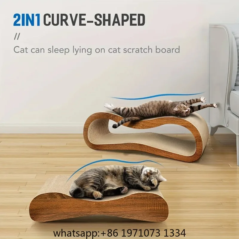 Extra Large Cat Scratching Mat & Sofa Protector - Durable Cardboard Scratcher for Multiple Cats, Furniture Shield