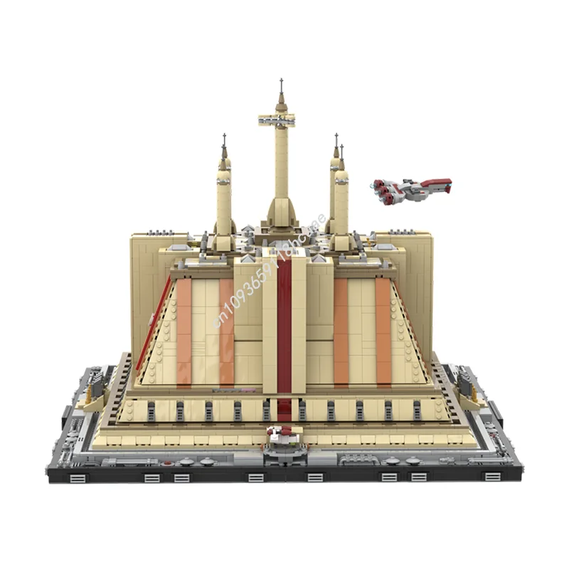 8480PCS MOC Star Battle THE JEDl TEMPLE - CORUSCANT Furniture For Display Model Building Blocks Stacking Brick Creative Toy Gift