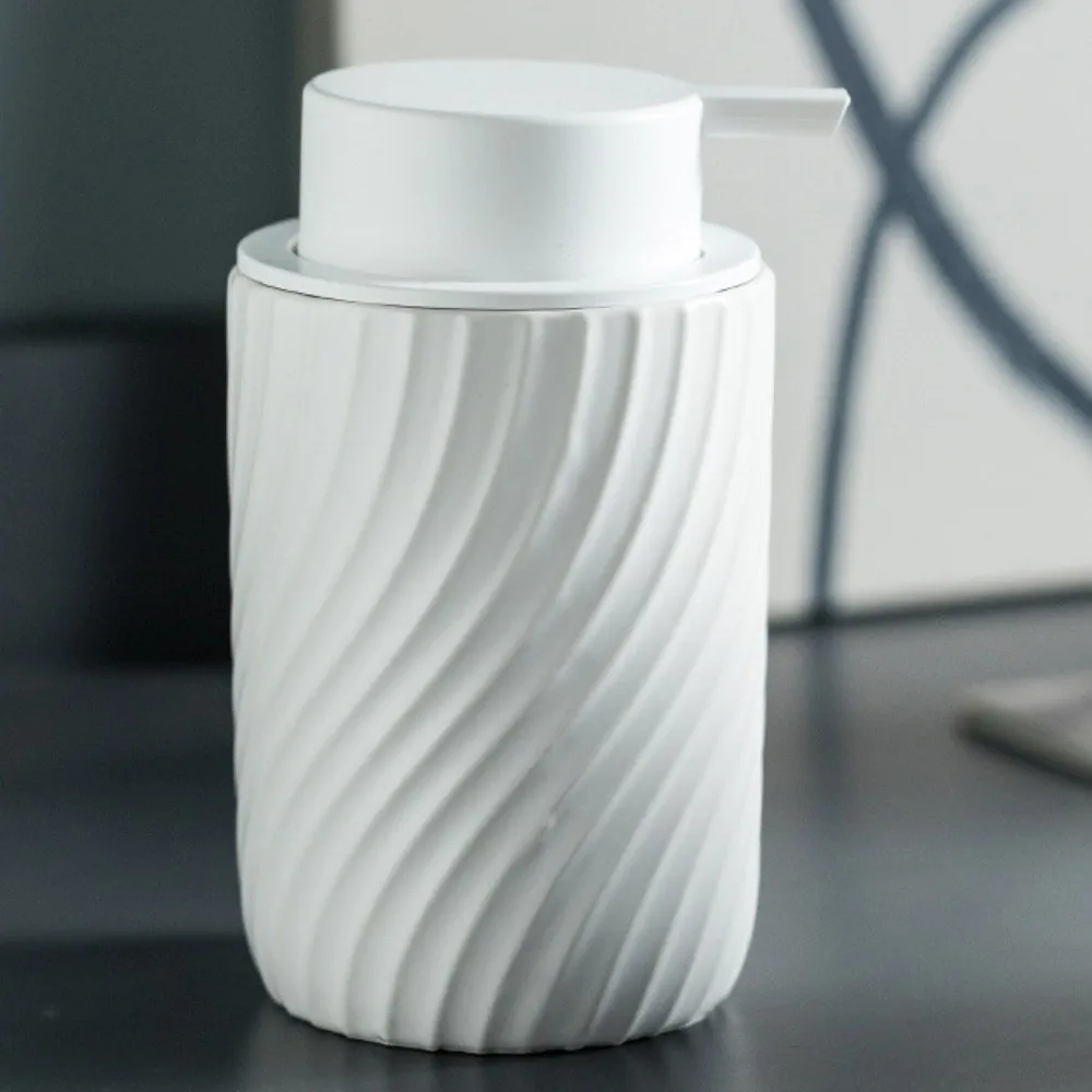 Garrafa de espuma de mousse cerâmica imprensa vazia bolha bomba de espuma garrafa simples recarregável garrafa de distribuição de líquido suprimentos do banheiro