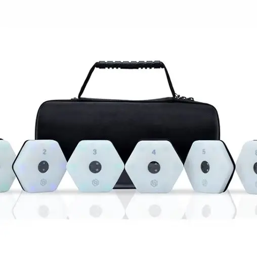 ReactionX Rlt Equipamento de treinamento leve de reação ágil 6 luzes para basquete futebol badminton tênis boxe mais acesso por aplicativo