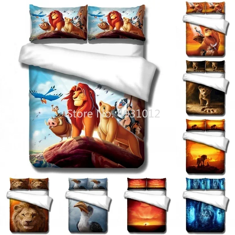 

Anime Cartoon Lion King Simba Bedding Sets Baby Kids Boys Girls Gift Duvet Covers Pillowcases Comforter Cover Bedclothes