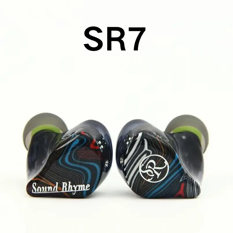 

Sound Rhyme SR7 7-Driver IEM 1DD+6BA Hybrid 2Pin 0.78mm HiFi Audiophile Wired In-ear Earphone with Tuning Switches for Musician