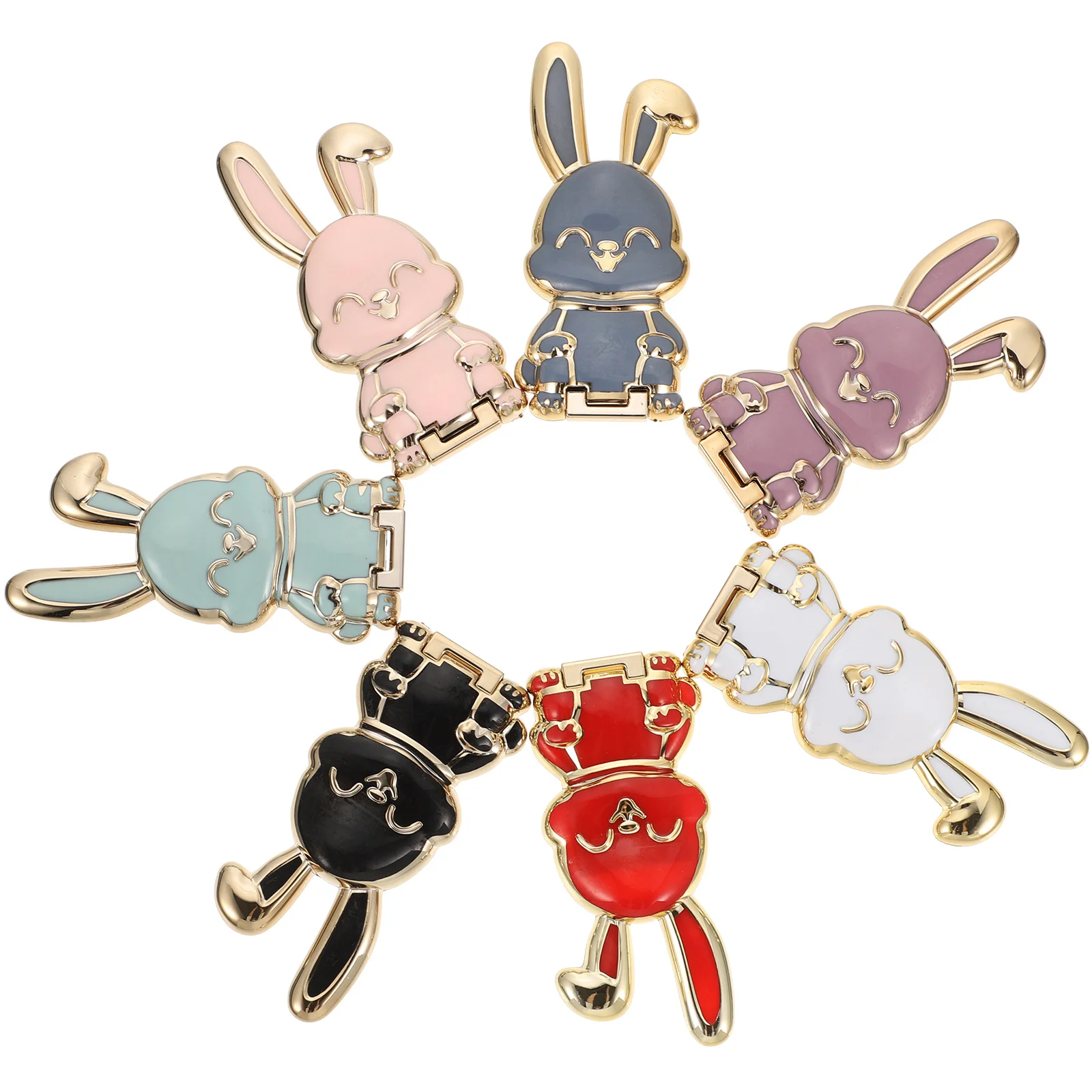 

7 Pcs Rabbit Phone Holder Mobile Phones Bracket for Home Accessories Stand Smartphone Support Cell