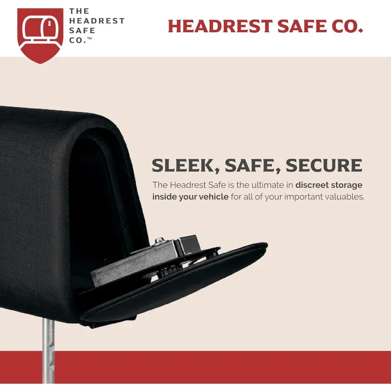 Headrest Set - Passenger Seat with Safety Deposit Box