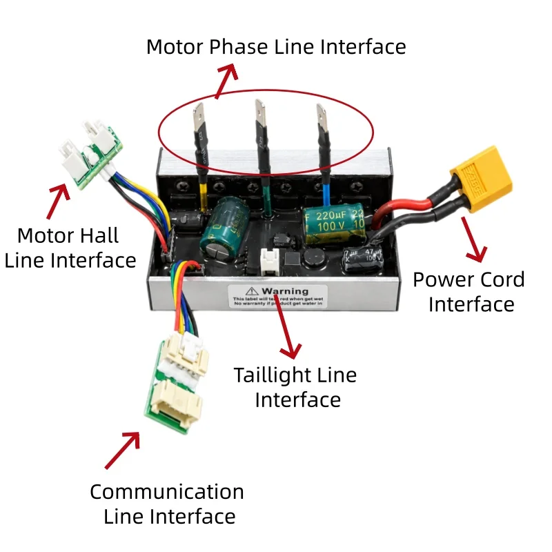 Verbessertes 55 km/h E-Scooter-Controller-Kit für Xiaomi Elite E-Scooter - Geschwindigkeitsfreischaltung, Motor-Selbstlern-Motherboard-Ersatz – Detail 3