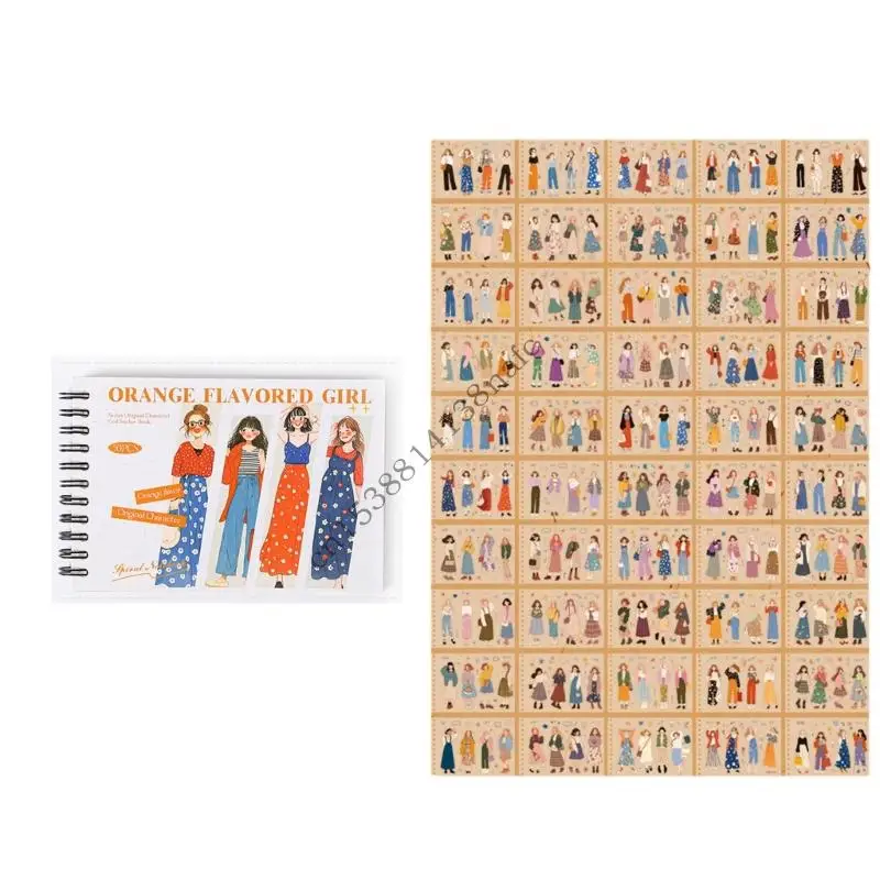 

594F Reusable PET Sticker Sheets with Coil Binding PET Texture Suitable for Easy Organization in Offices and Classrooms