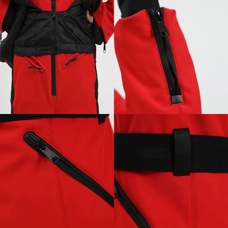 Skijacken 2025, Berg-Winter-Kapuzenpullover für Damen, Snowboard-Kleidung, Outdoor-Sport, Skifahren, Mäntel, winddichter Thermo-Schnee-Trainingsanzug – Detail 22