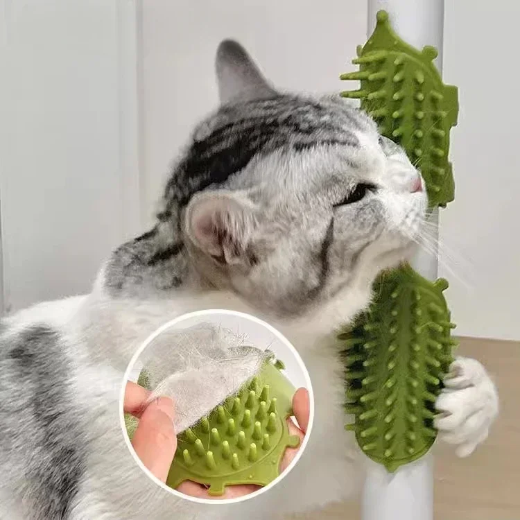 Cat Itching Device Table Leg Binding Comb Hair Cat Face Itching Multi Buckle Adjustable Pet Stress Relief Toy 2025