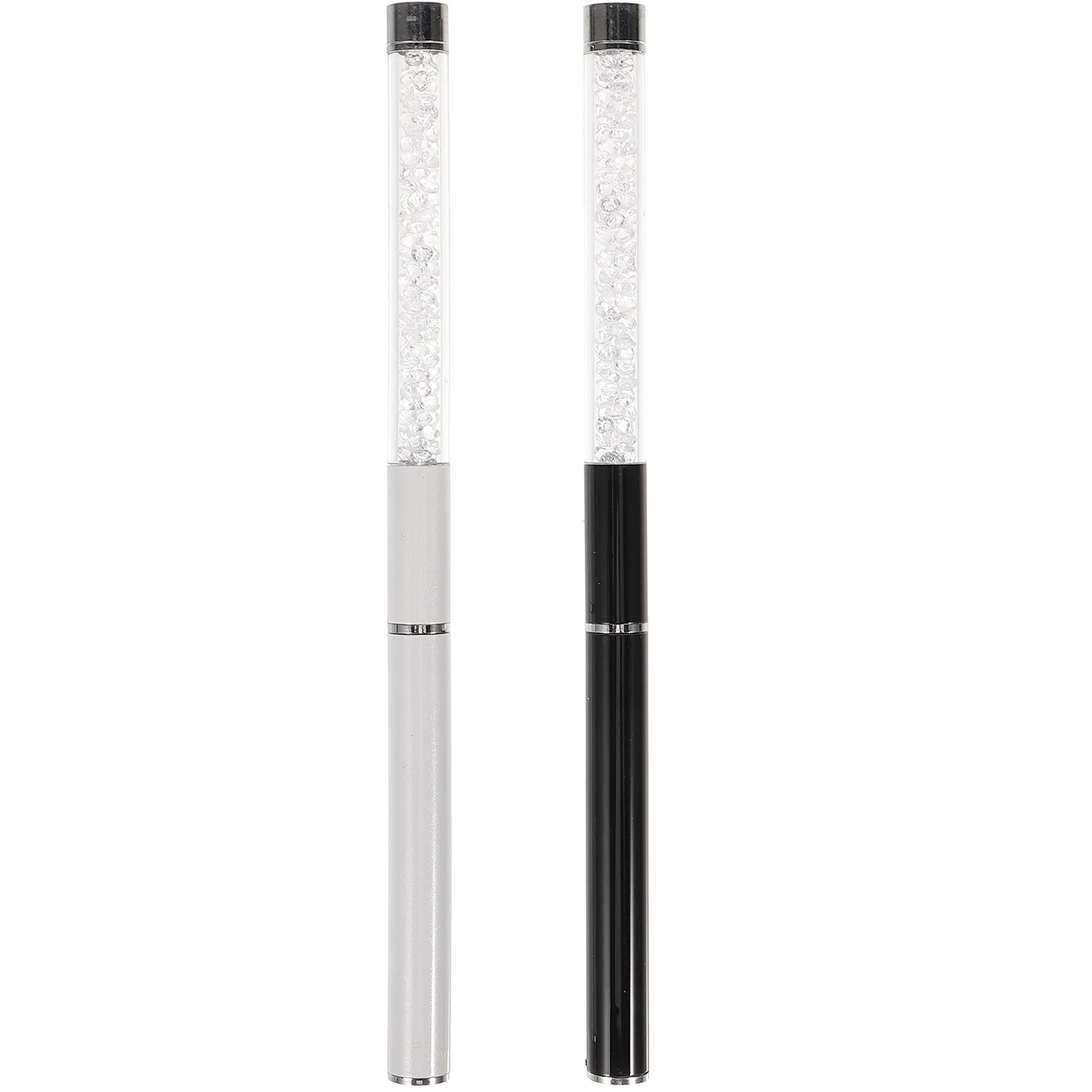 

2pcs Eyelash Brush Grafting New Style Diamond Spiral Fiber White Black Plastic Mascara Brushes for Lashes Travel Makeup Salon