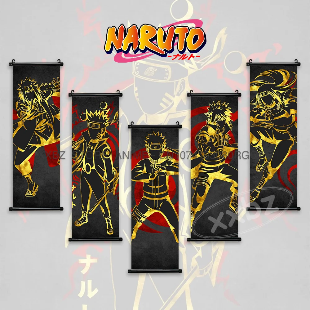 

Naruto Scrolls Pictures Canvas Hanging Paintings Anime Home Decor Graffiti Jiraiya Latest Bedroom Hot Blooded Posters Wall Art