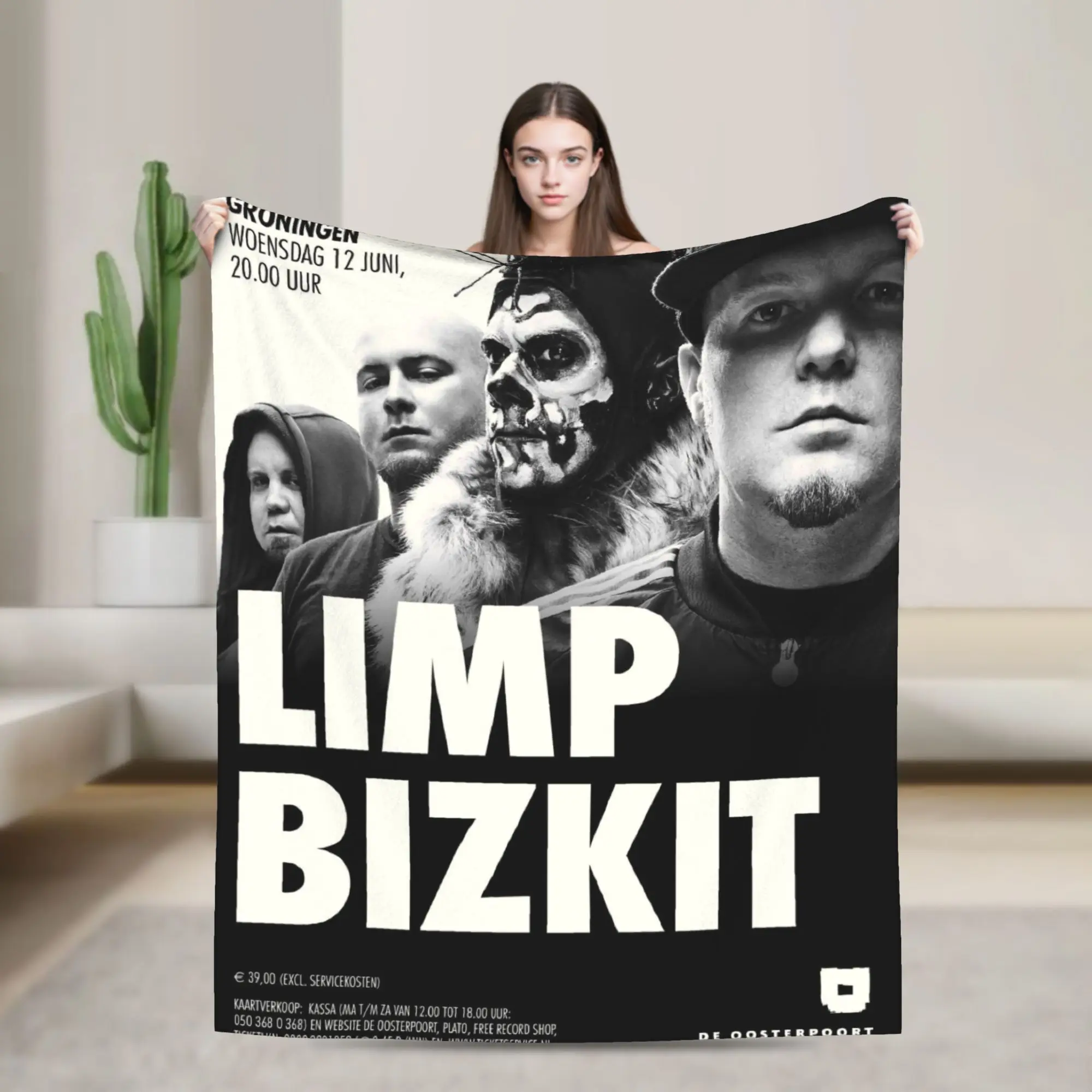 

Super Soft limp bizkit band metal rock band Throw Blanket Premium Flannel Fleece Bed Blanket Fuzzy Plush Blankets All Season Use