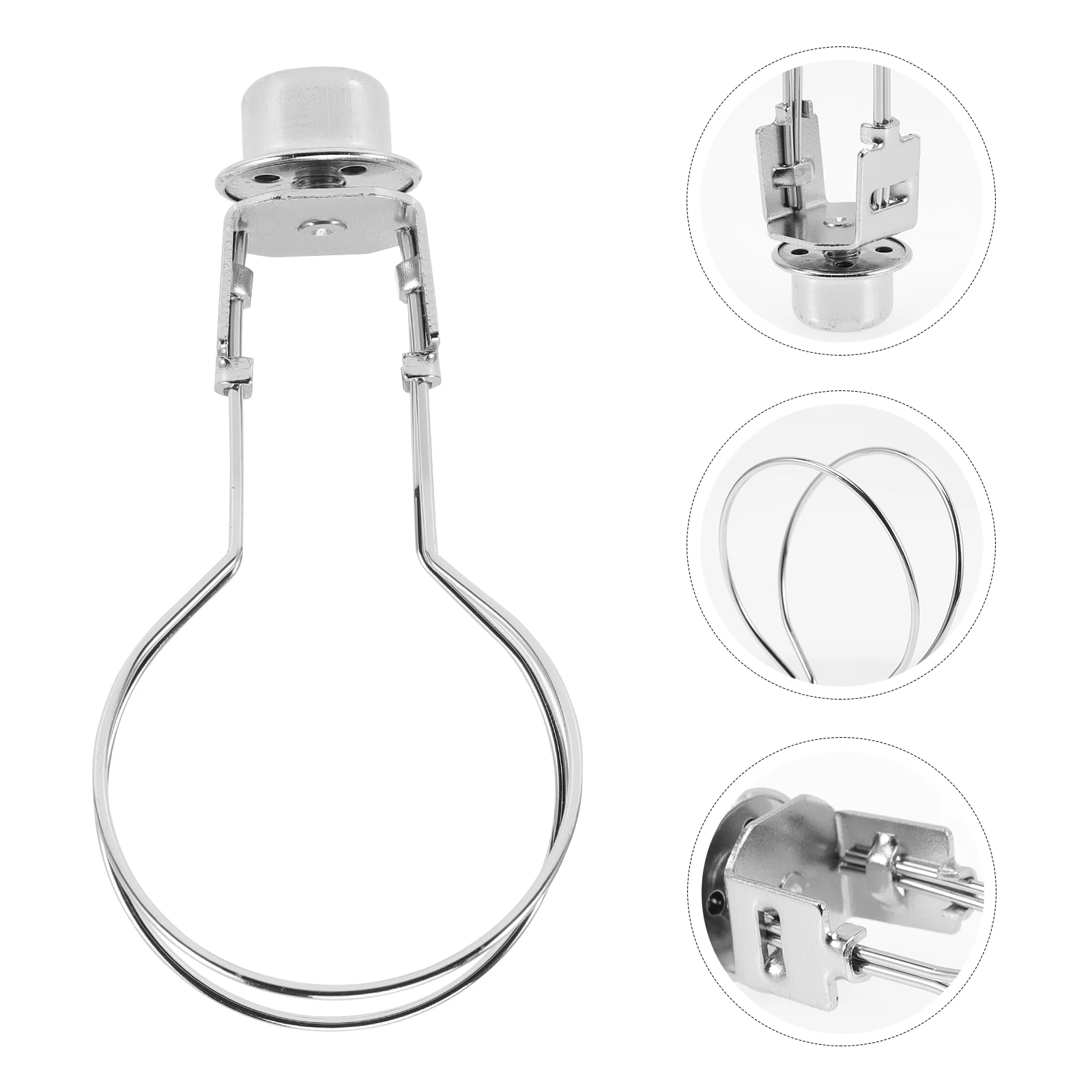 

Lamp Shade Adapter Iron Electrophoretic Paint Rust Resistant Clip on Lamp Bulb Holder for Lampshades Lampshade Adapter