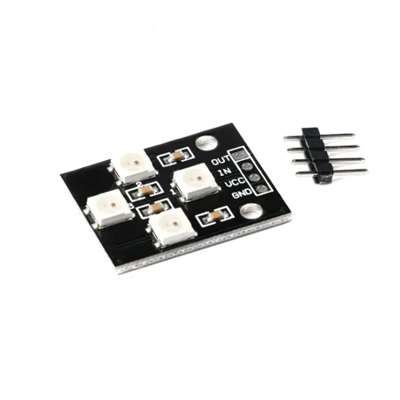 WS2812 WS2812B 1 2 4 7 9 16 25 32 64 Bit WS 2811 5050 modulo pannello lampada LED RGB 5V Controller LED colorato preciso per Arduino