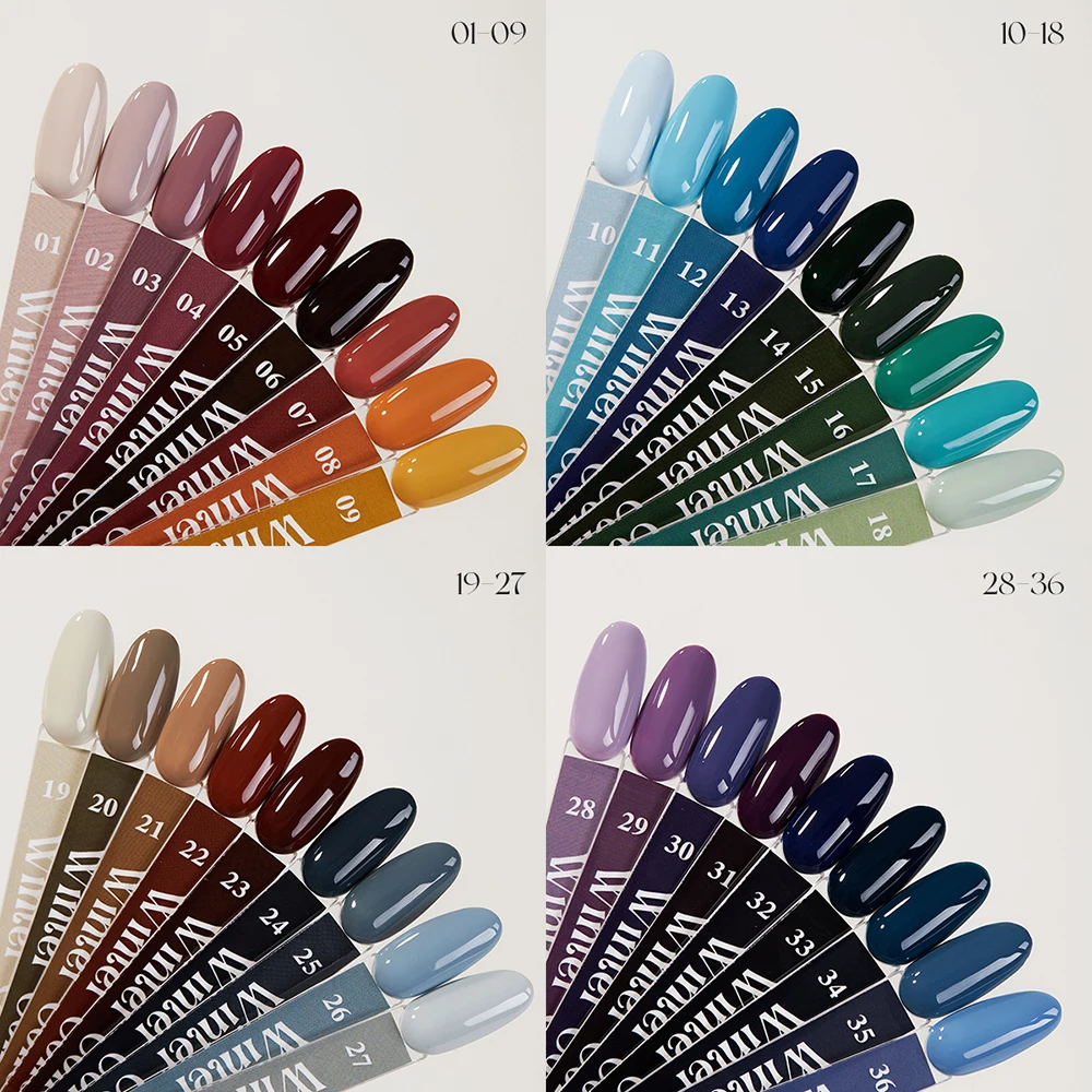 Vendeeni 36 Farben/Set Vier Jahreszeiten Einfarbiger Gel-Nagellack TPO HEMA-FREI Semi-Permanenter UV-Soak-Off Gel-Lack mit Display – Detail 33