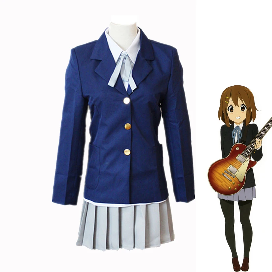 K-ON ! K-ON !Cosplay Hirasawa Yui Girl School Uniforms Halloween party Costumes Hirasawa Yui Rozen Maiden Souseiseki