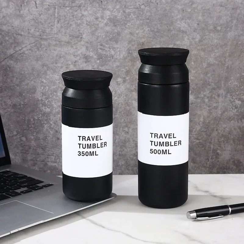 500ml Stainless Steel Thermos Cups Coffee Mug Insulated Water Bottle Thermal Tumbler Portable Vacuum Flask Portable Travel Mugs