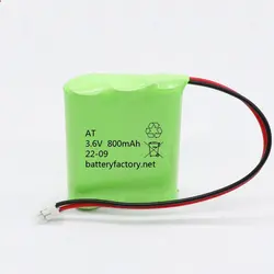 AT 3.6V 800mAh LED Lamp Rechargeable Lithium Battery Pack