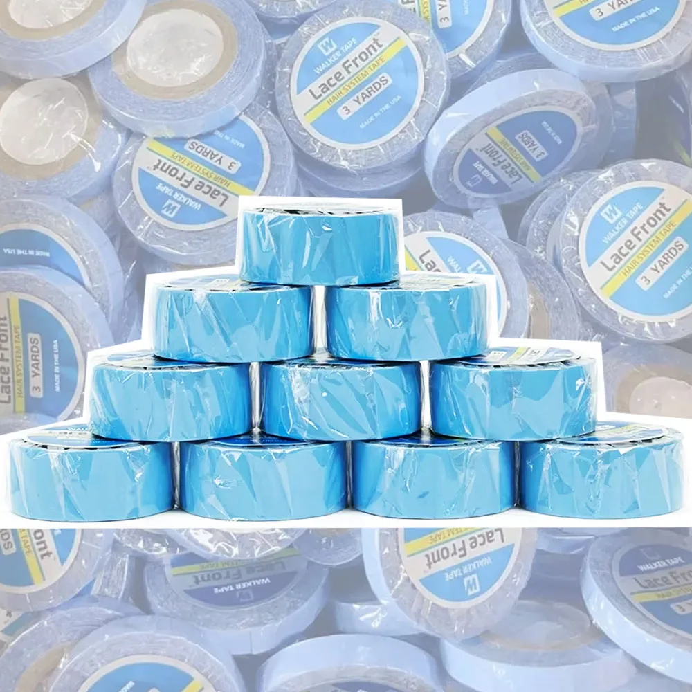 

10pc 3 Yard 0.8/1/1.27/2 cm tape glue for wigs hair extension Double Sided adhesives Tape Adhesive Wig Tape Sticker Glue rollers