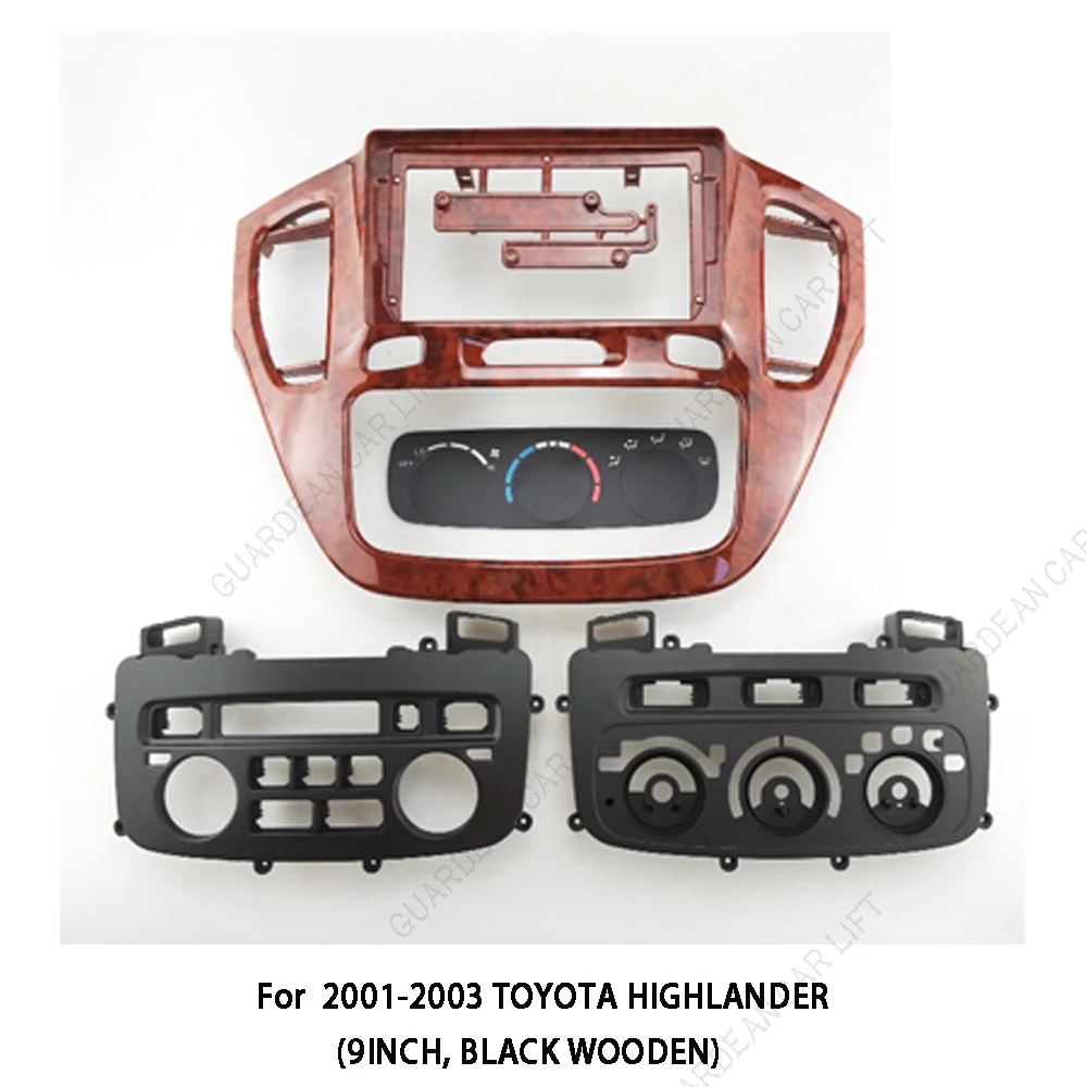 

9 Inch Car Radio Fascias Android Stereo Player 2 Din Head Unit Panel Dash Frame For 2001-2003 TOYOTA HIGHLANDER