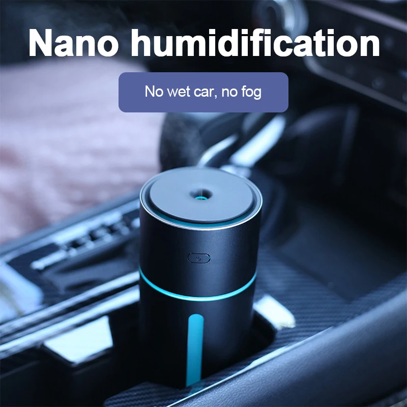 2 In 1 Car Air Humidifier โทรศัพท์มือถือแบตสำรอง250ML Aroma Essential ก้านปักน้ำมันหอมระเหย800MAh น้ำหอมปรับอากาศ Sprayer Mist Maker สำหรับบ้าน