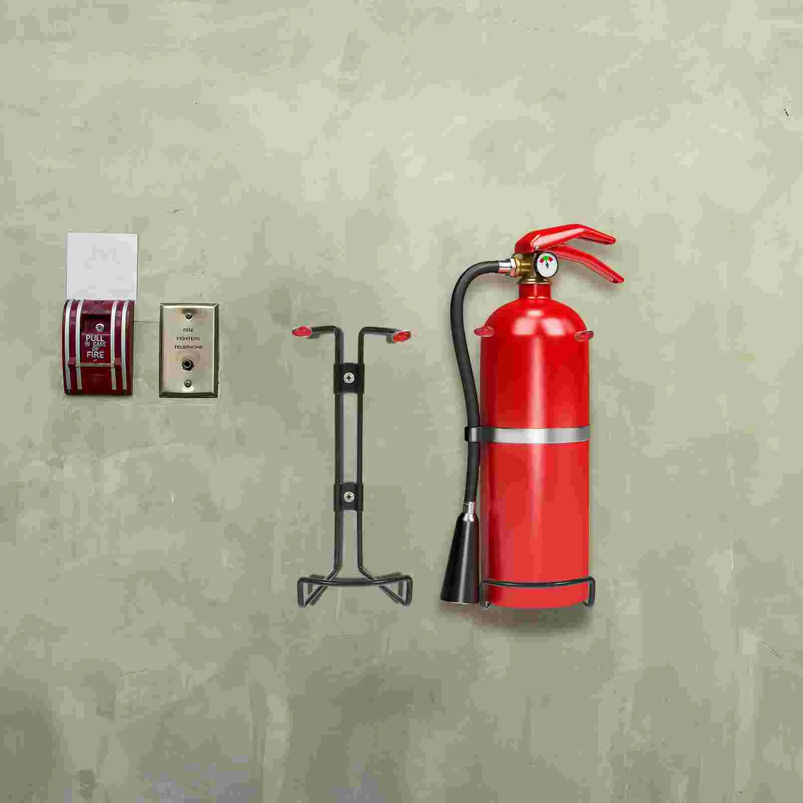 Wall Hangers Heavy Duty Fire Extinguisher Brackets Mount Small Mounts & Black Holder Mounting Kit