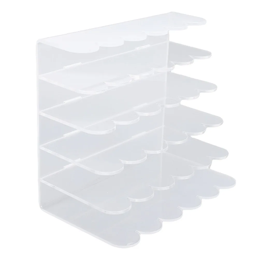 Premium Transparent Mail Organizer Acrylic 17.4 x 16.6 x 10.4cm Letter Sorter File Holder Office Desk