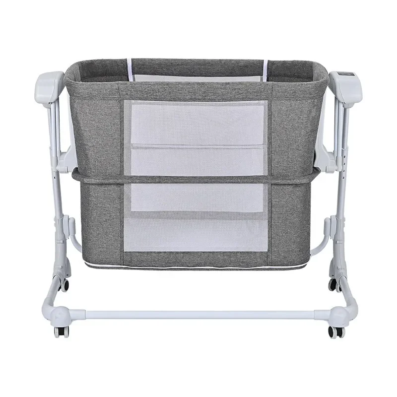 Bed Multifunctional Electric Cradle Newborn Folding Splicing Bed