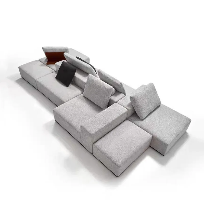 Tofu cubes, islands, sofas, combinations, white wood chassis, hotels