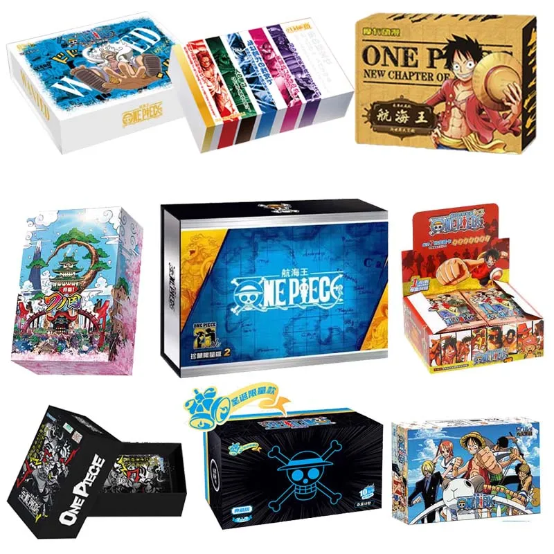 

1 BOX One Piece Cards Collection Booster Box Full Set Luffy Roronoa Paper Card Games Anime Character Collection Playing Cards