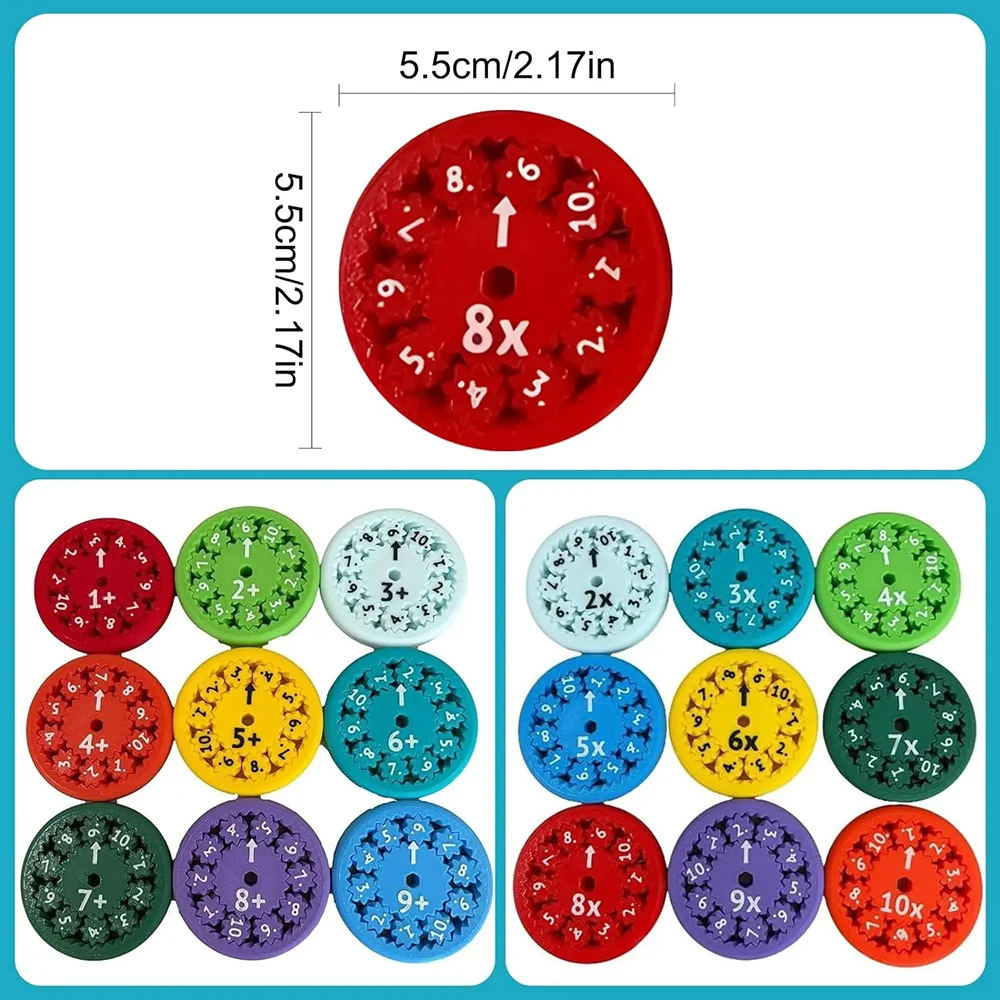 Imagem -05 - Matemática Fidget Spinner Fingertip Math Puzzle Brinquedos Matemática Programação Jogos de Descompressão Desktop Multiplicação Jogos