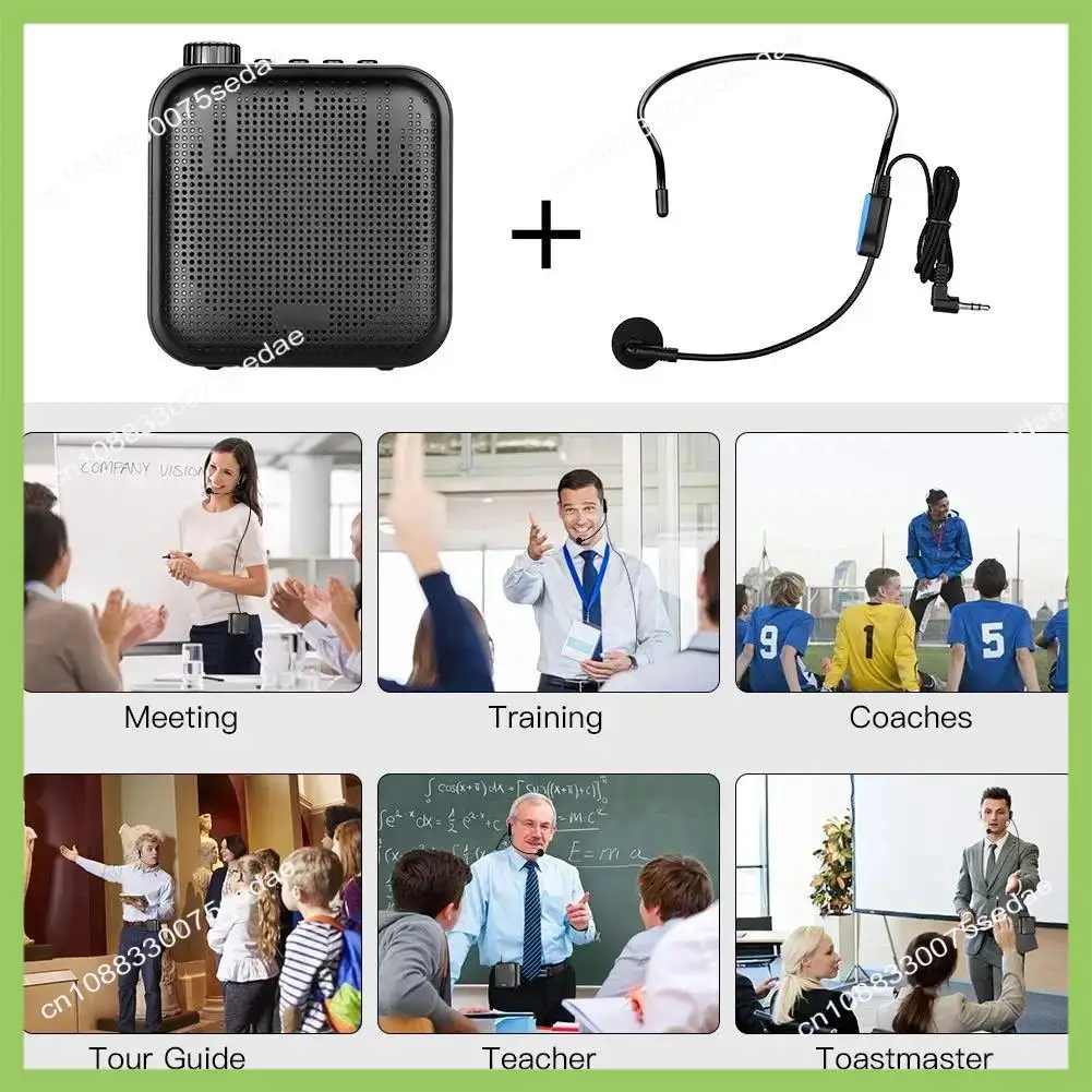 Y19A Rechargeable Ultralight Portable Voice Amplifier Mini Audio Speaker With Microphone Loudspeaker For Teachers