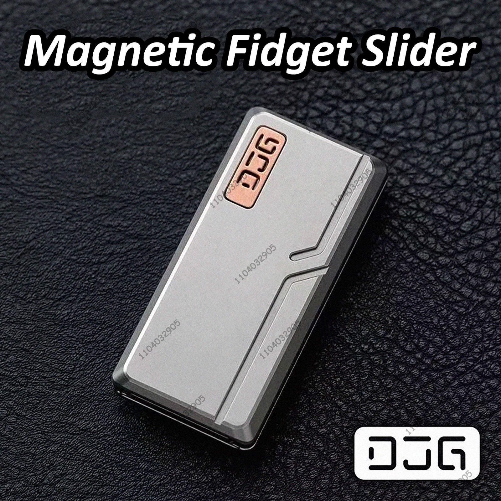 DJG Fidget Slider EDC Speelgoed Titaniumlegering Magnetische Fidget Spinner Stemvork Kaart Pusher Fidget Gear Gadget Stress Relief