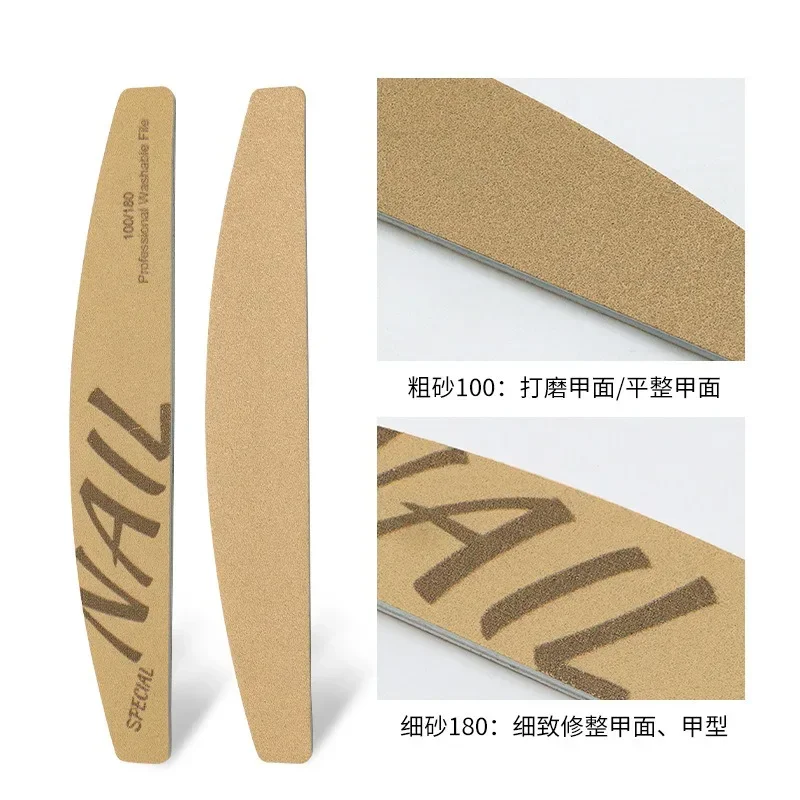 1/7pcs Nail File Limas 80/100/150/180/240 Grit Professional Sandpaper Cuticle Remover Buffer Files Manicure Tool Set Uñas