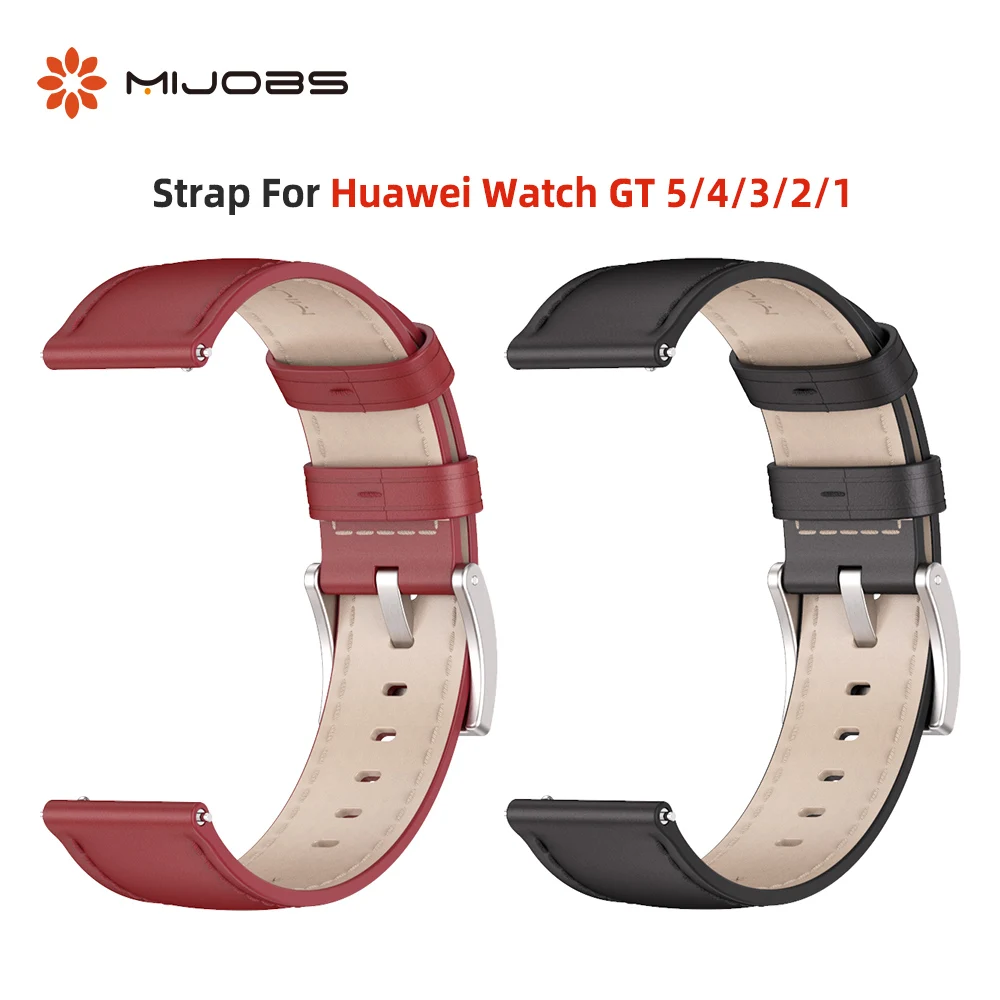 22MM Strap For Huawei Watch GT Series Smartwatch 20mm Wristband For Huawei Watch GT 5 4 3 2 1 Leather Watchband Accessories