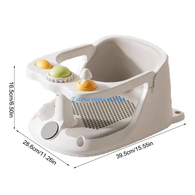 090B Secure Infant Bathing with Anti Slip Base for 6+ Month Baby Supportive Baby Bath Tub Chair with Drainage Hole view 6
