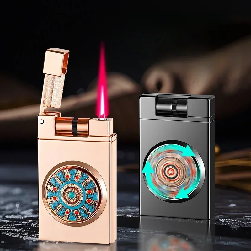 Metal Rolling Tray Electronic Induction Ignition Windproof Jet Red Flame Butane Gas Lighter Battery Electric Lighters Somking