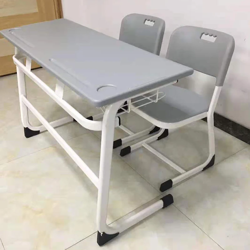 Student desk and chair combination, single and double combination, school tutoring class, training class