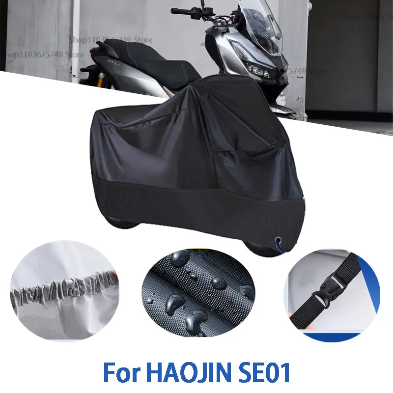 

Motorcycle Full Covers For HAOJIN SE01 Car Outdoors Sun Protection Dust No Ear Thickened Oxford Clothcover Accessories