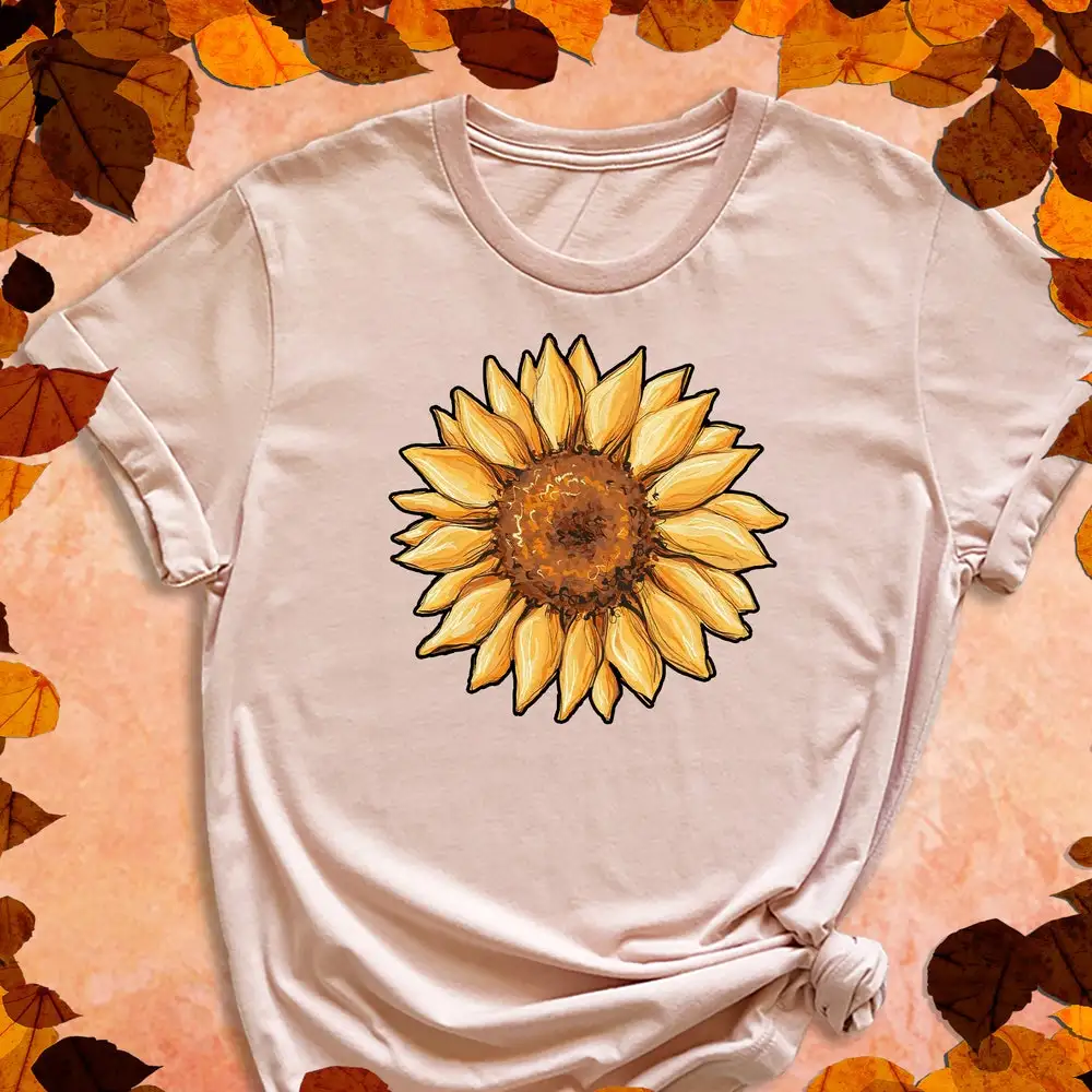 Sunflower T Shirt Wallflower Flower Season Fall Vibes Autumn Cool