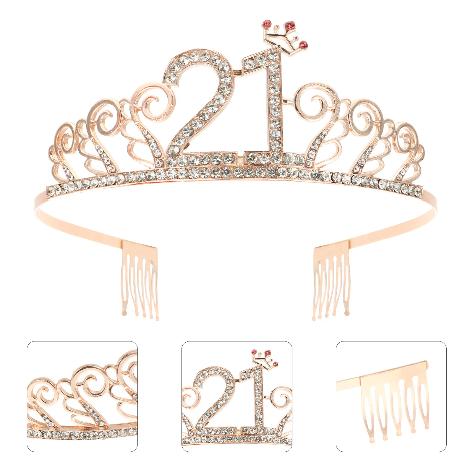 

2Pcs Birthday Party Sash Set with Crown Adjustable Shoulder Belt Perfect for Girl's Celebration Accessories Birthday Party Sash