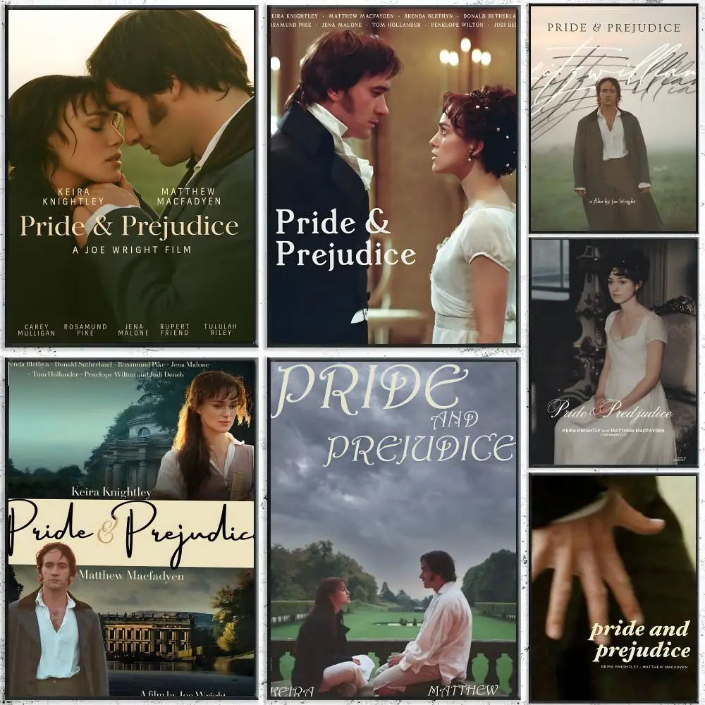 Pride & Prejudice Poster Waterproof Wall Art Sticker For Bar Living Room Vintage Room Decor High Quality Print Gift