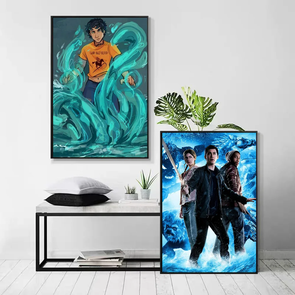 1pc Percy Jackson Poster Self-adhesive Art Waterproof Paper Sticker Coffee House Bar Room Wall Decor