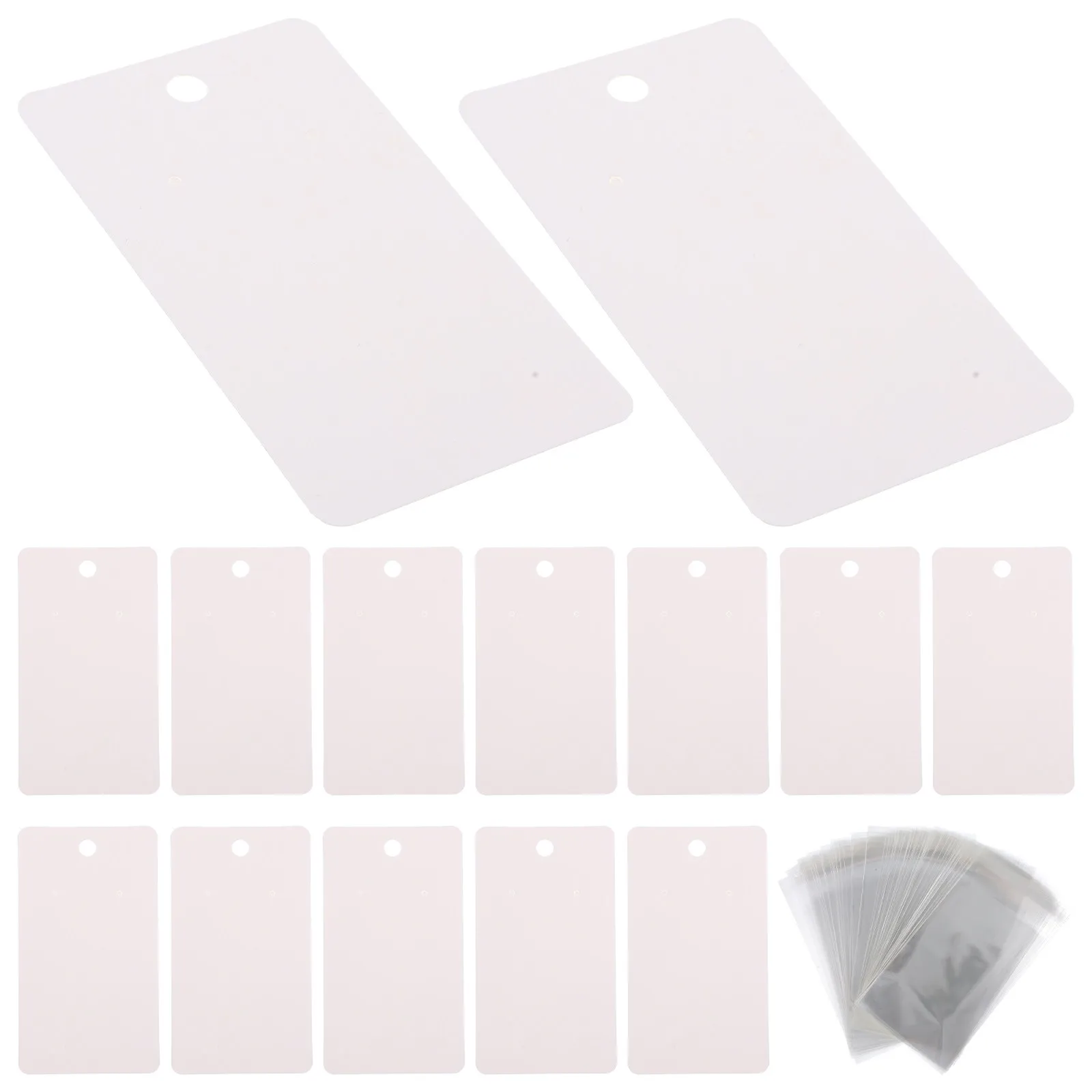 

Earring Cards Set Practical Jewelry Display Holders for Earrings Necklaces Hairpins Easy Fold Stereoscopic Stand