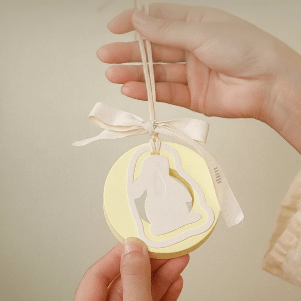 Non-fire Hanging Aromatherapy Rabbit Pendant Scented Car Fragrance Diffuser Plaster Fragrance Of Osmanthus