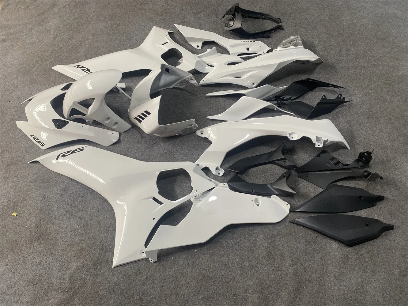 New ABS Whole Motorcycle Fairing Kit Fit Bodywork For YAMAHA YZF R6 2017 2018 2019 2020 17 18 19 20 Brilliantly white