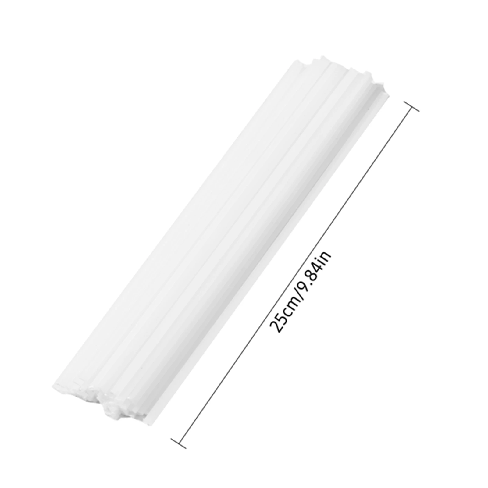 50 قطعة قضبان لحام بلاستيكية PP منخفضة الكثافة من مادة البولي بروبيلين قضبان مسطحة لمصد السيارة الأنابيب البلاستيكية حواجز السيارة (25 سنتيمتر/9.84 بوصة) #3