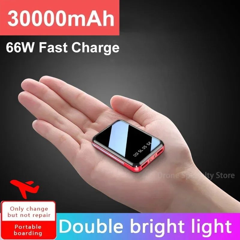 30000mAh Power Bank Super Fast Charger Portable Mini External Battery Pack For Xiaomi IPhone Samsung Power Bank Digital Display