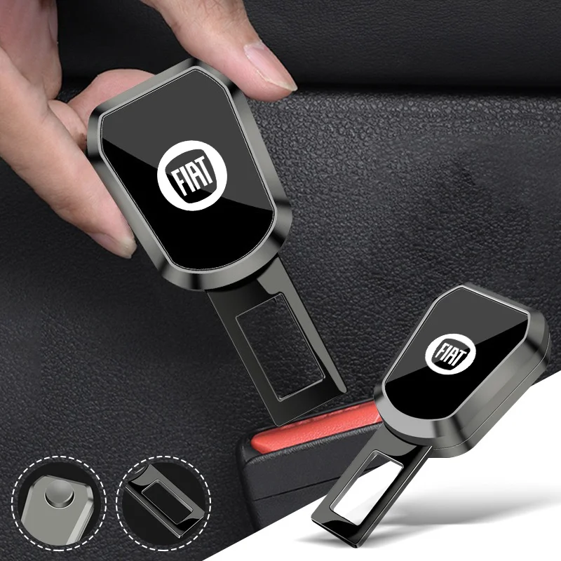 1/2PC Car Seat Belt Clip Extension Plug Seat Belt Buckle Extender For Fiat Grande Punto 500 Abarth Tipo Panda Brave Stilo Palio