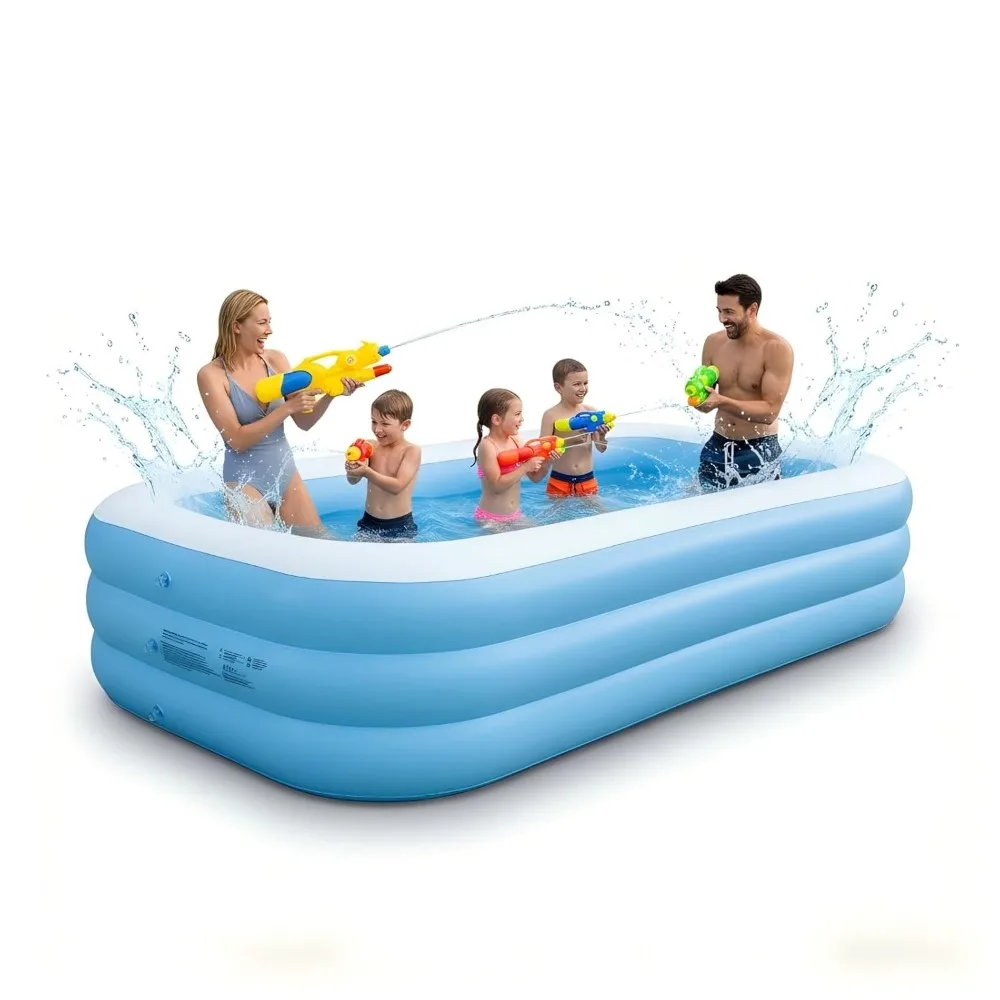 

Inflatable Pool, Oversized Thickened Family Blow Up Pools, Rectangular Inflatable Swimming Pool, Customized