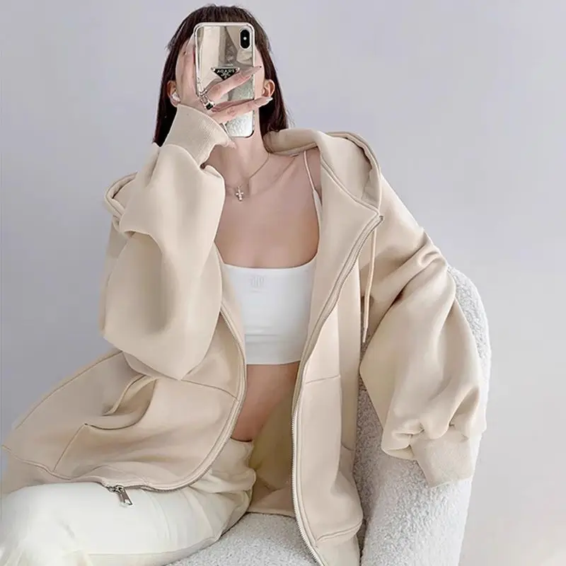 مقنعين سليم صالح هوديس زمم امرأة عادية كم طويل بلون خفيفة الوزن ربيع الخريف جديد تنوعا اقتصاص Slims العصرية #2